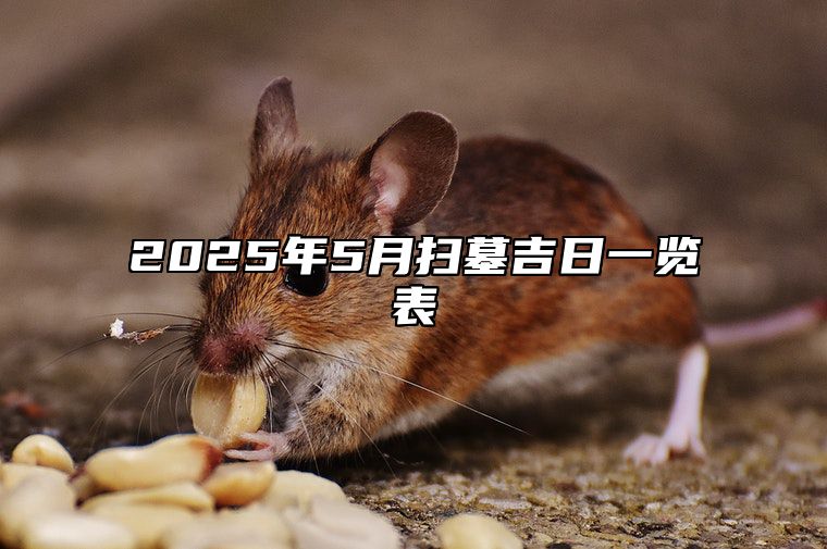 2025年5月扫墓吉日一览表 扫墓老黄历查询