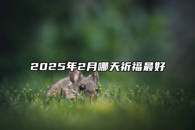 2025年2月哪天祈福最好 祈福吉日查询