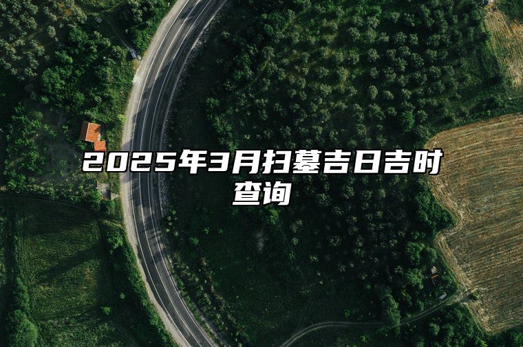 2025年3月扫墓吉日吉时查询 今日适合扫墓吗