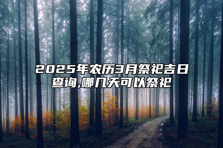 2025年农历3月祭祀吉日查询,哪几天可以祭祀 哪一天是祭祀的好日子