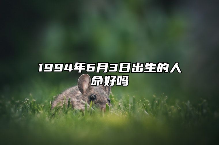 1994年6月3日出生的人命好吗 五行缺什么