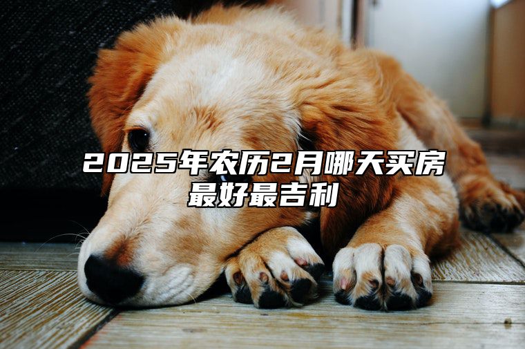 2025年农历2月哪天买房最好最吉利 是买房的吉日吗？