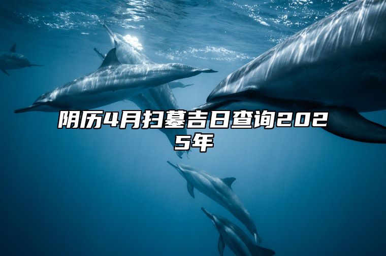 阴历4月扫墓吉日查询2025年 哪一天扫墓吉利