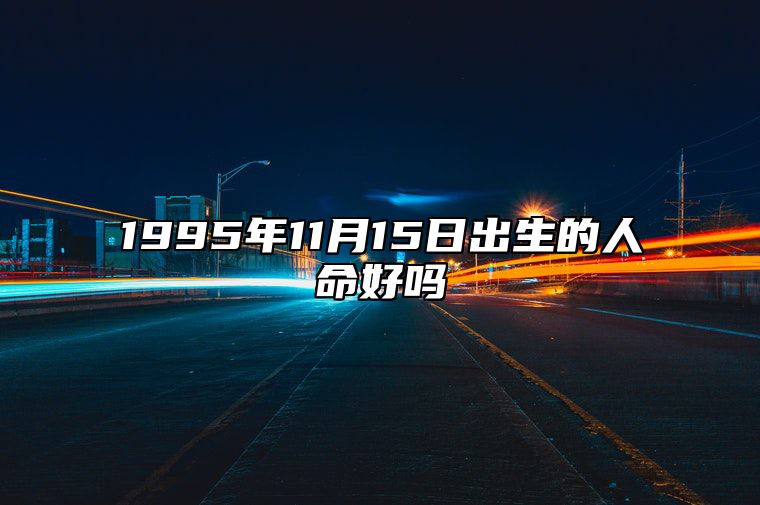 1995年11月15日出生的人命好吗 不同时辰生辰八字