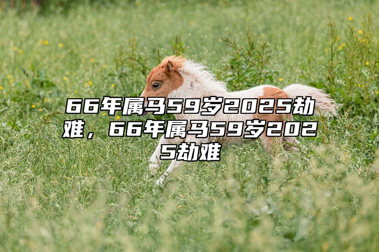 66年属马59岁2025劫难，66年属马59岁2025劫难 66年属马55岁以后财运