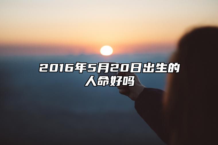 2016年5月20日出生的人命好吗 不同时辰生辰八字