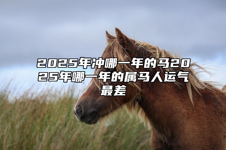 2025年冲哪一年的马2025年哪一年的属马人运气最差 2025年属马人的命运