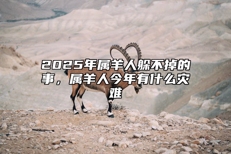 2025年属羊人躲不掉的事，属羊人今年有什么灾难 属羊2025年运势及运程每月运程大家找算命网