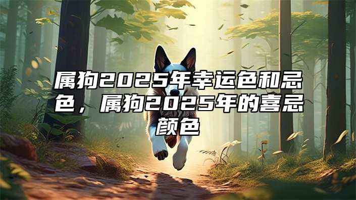 属狗2025年幸运色和忌色，属狗2025年的喜忌颜色 属狗人2025