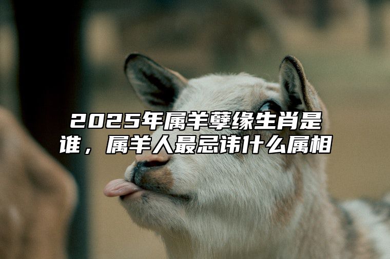 2025年属羊孽缘生肖是谁，属羊人最忌讳什么属相 2025年生肖羊运势详解