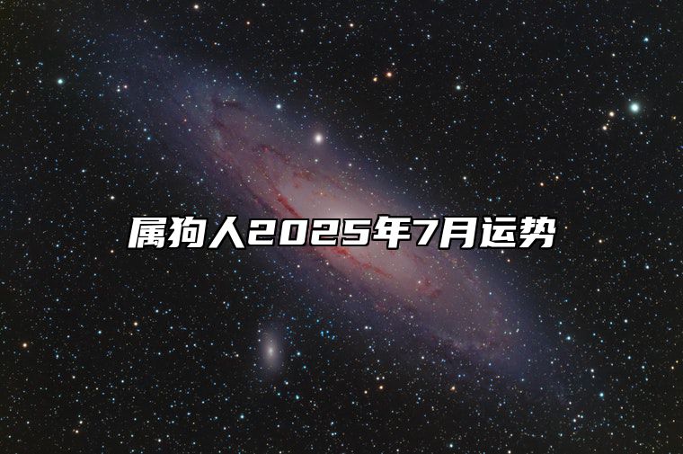 属狗人2025年7月运势 属狗2025年属狗每月运势和运