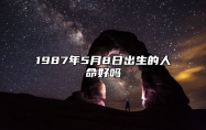 1987年5月8日出生的人命好吗 此日生辰八字如何