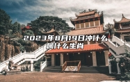 2023年8月19日冲什么属什么生肖 今日相合 相刑