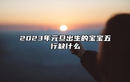 2023年元旦出生的宝宝五行缺什么 五行缺金缺火怎么补救