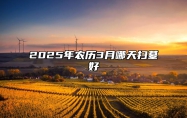 2025年农历3月哪天扫墓好 今日扫墓黄历查询详解