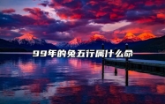 99年的兔五行属什么命 99年的兔五行属什么命男孩