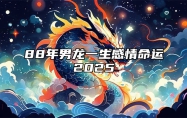 88年男龙一生感情命运2025 88年的龙男2021年命运怎么样