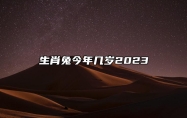 生肖兔今年几岁2023 生肖兔今年多大年龄2023