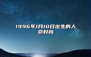 1996年1月10日出生的人命好吗 生辰八字、事业财运解析