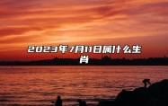 2023年7月11日属什么生肖 今日冲什么生肖 相刑 相合