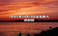 1995年11月13日出生的人命好吗 姻缘婚姻,八字事业人生发展