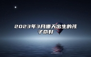 2023年3月哪天出生的孩子命好 三月出生的孩子命好吗