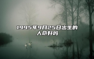 1995年9月25日出生的人命好吗 不同时辰生辰八字