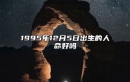 1995年12月5日出生的人命好吗 姻缘婚姻,八字事业人生发展