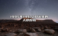 1995年11月22日出生的人命好吗 命运如何五行缺什么