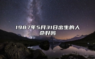 1987年5月31日出生的人命好吗 不同时辰生辰八字