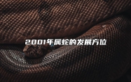 2001年属蛇的发展方位 2001年属蛇的发展方位在哪里