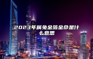 2023年属兔金箔金命是什么意思 2023属兔是水兔