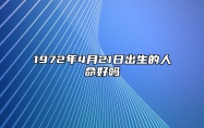 1972年4月21日出生的人命好吗 八字运势、婚姻、事业详解