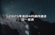 2025年农历4月满月酒吉日一览表 今日适合满月酒吗