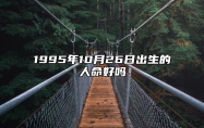 1995年10月26日出生的人命好吗 八字事业、婚姻、事业运势详解