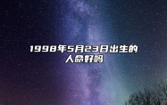 1998年5月23日出生的人命好吗 是什么命,五行缺什么