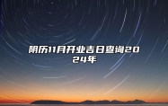 阴历11月开业吉日查询2024年 开业老黄历查询