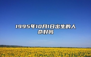 1995年10月1日出生的人命好吗 生辰八字运势查询