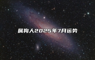 属狗人2025年7月运势 属狗2025年属狗每月运势和运