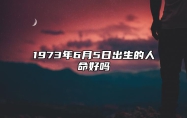 1973年6月5日出生的人命好吗 生辰八字、事业财运解析