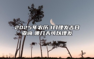 2025年农历3月理发吉日查询,哪几天可以理发 是不是理发的黄道吉日