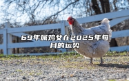 69年属鸡女在2025年每月的运势 69年属鸡男2025年运势运程