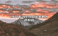 1971年2月14日出生的人命好吗 生辰八字运势、婚姻、事业分析