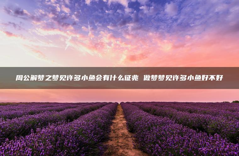 周公解梦之梦见许多小鱼会有什么征兆 做梦梦见许多小鱼好不好