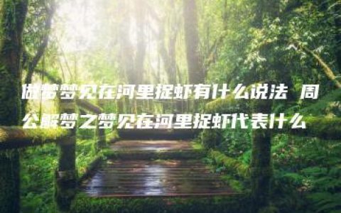 做梦梦见在河里捉虾有什么说法 周公解梦之梦见在河里捉虾代表什么