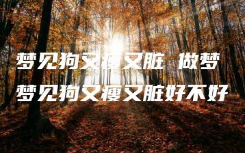 梦见狗又瘦又脏 做梦梦见狗又瘦又脏好不好