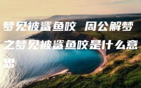 梦见被鲨鱼咬 周公解梦之梦见被鲨鱼咬是什么意思