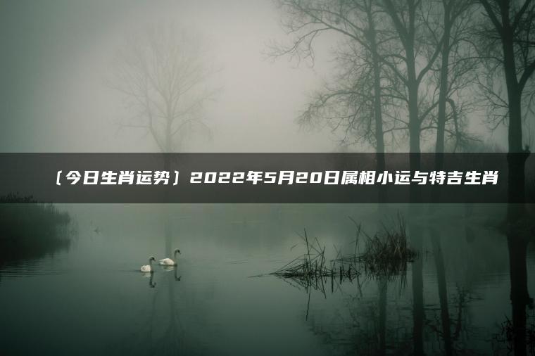 〔今日生肖运势〕2022年5月20日属相小运与特吉生肖