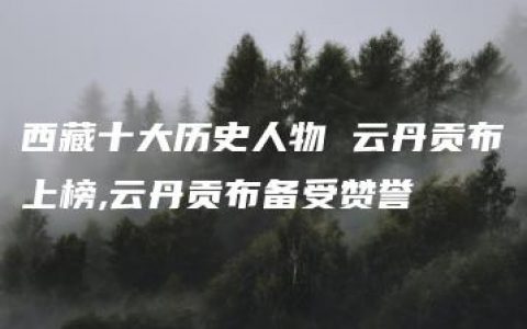 西藏十大历史人物 云丹贡布上榜,云丹贡布备受赞誉