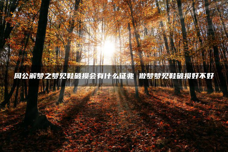 周公解梦之梦见鞋破损会有什么征兆 做梦梦见鞋破损好不好